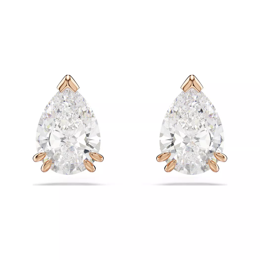 Swarovski - Ohrstecker, Stilla, One Size, Roségoldfarben