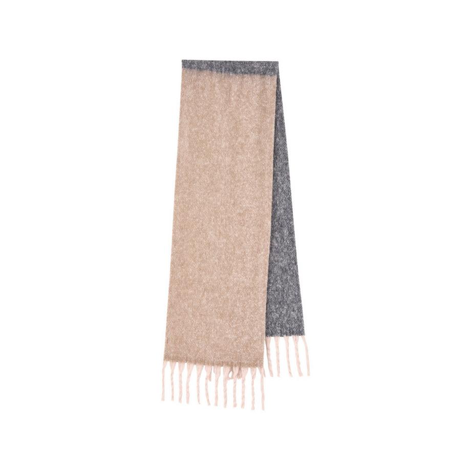 BECKSÖNDERGAARD Écharpe bicolore à franges  