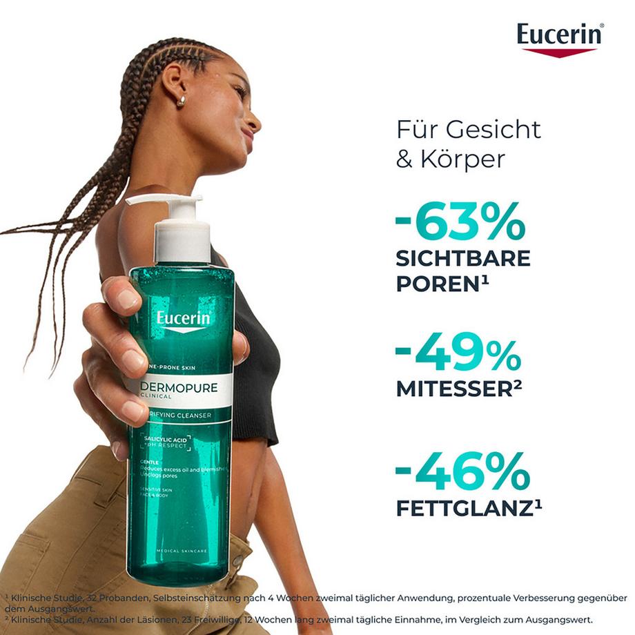 Eucerin  DERMOPURE CLINICAL Porenverfeinerndes Reinigungsgel 