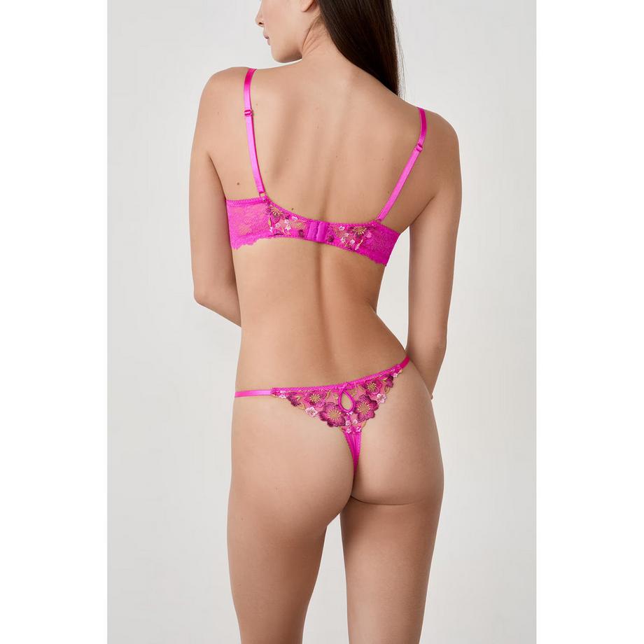 Etam String Tanga Brodé Floral  