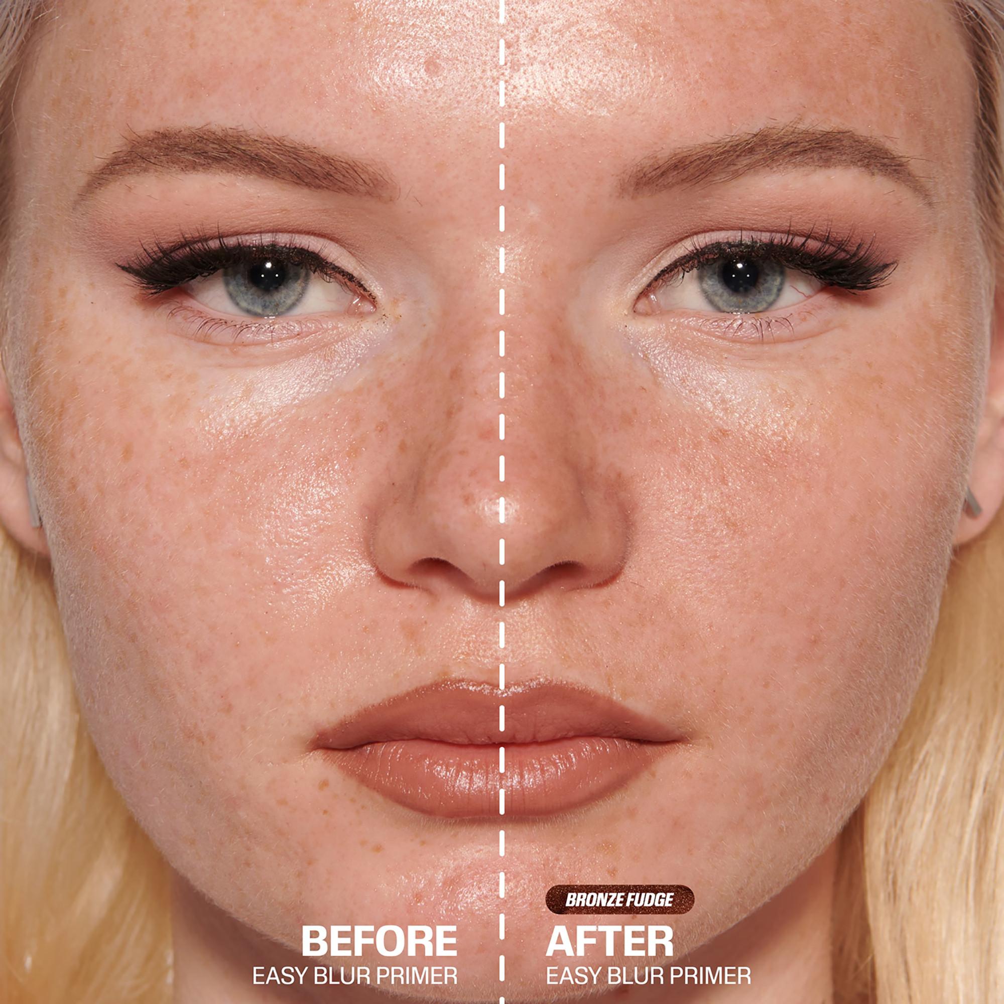 Huda Beauty  Easy Blur Bronze Fudge – glättender Primer ohne Silikon 