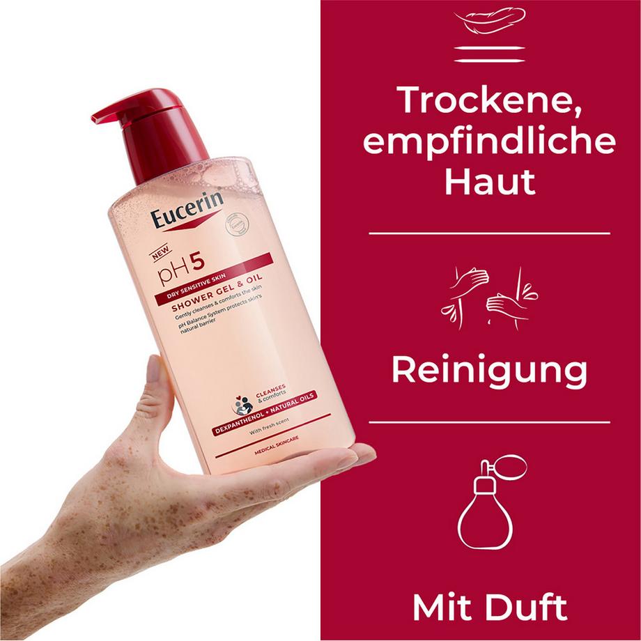Eucerin  pH5 Pflegendes Duschgel und Öl 