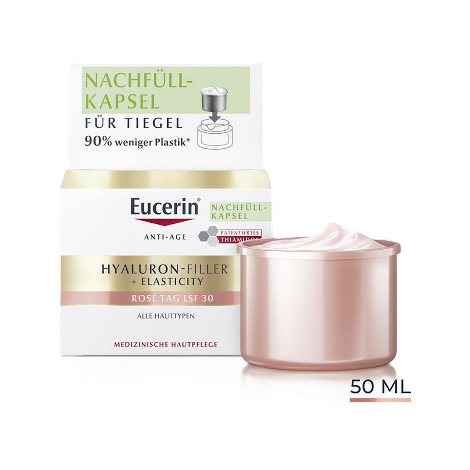 Eucerin  Hyaluron-Filler + Elasticity Tagespflege Rose LSF 30 Nachfüllkapsel 