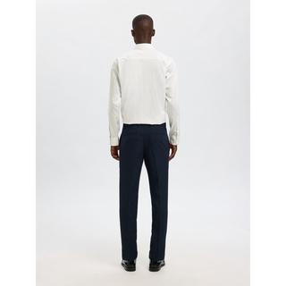 SELECTED SLHTeller FN Relaxed Crew Neck Camicia a Righe Maniche Lunghe  