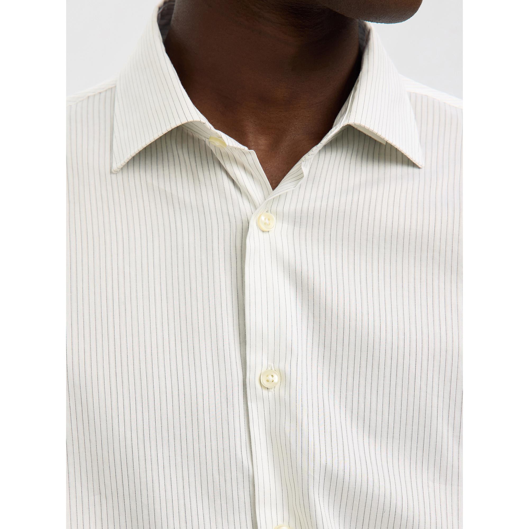 SELECTED SLHTeller FN Relaxed Crew Neck Camicia a Righe Maniche Lunghe  