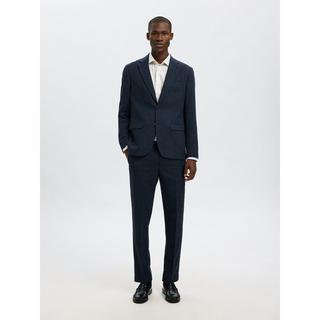 SELECTED SLHTeller FN Relaxed Crew Neck Camicia a Righe Maniche Lunghe  