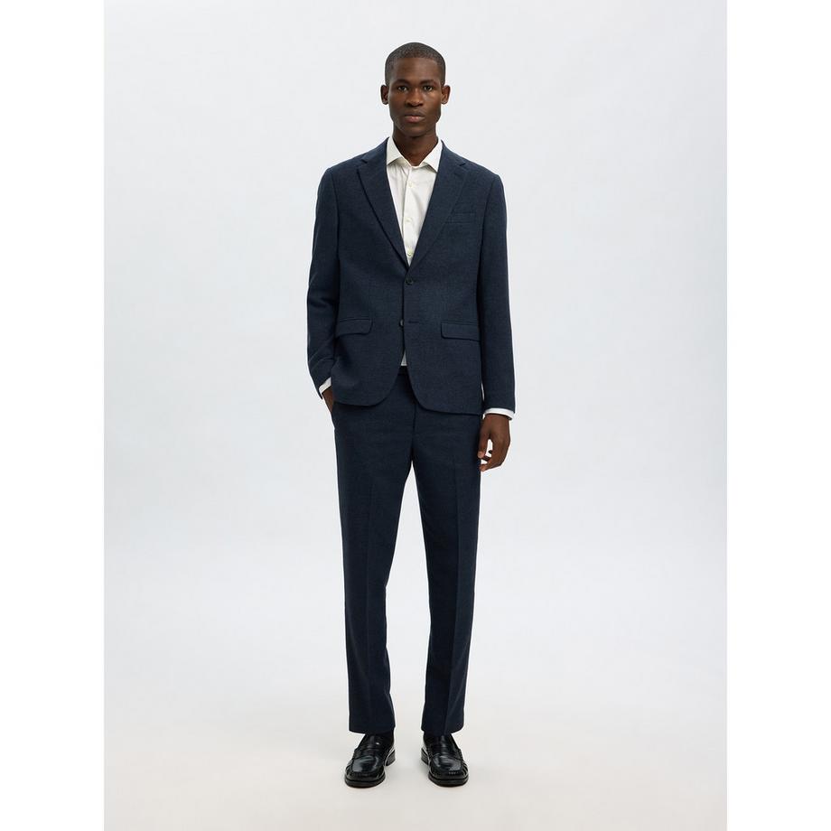 SELECTED SLHTeller FN Relaxed Crew Neck Camicia a Righe Maniche Lunghe  