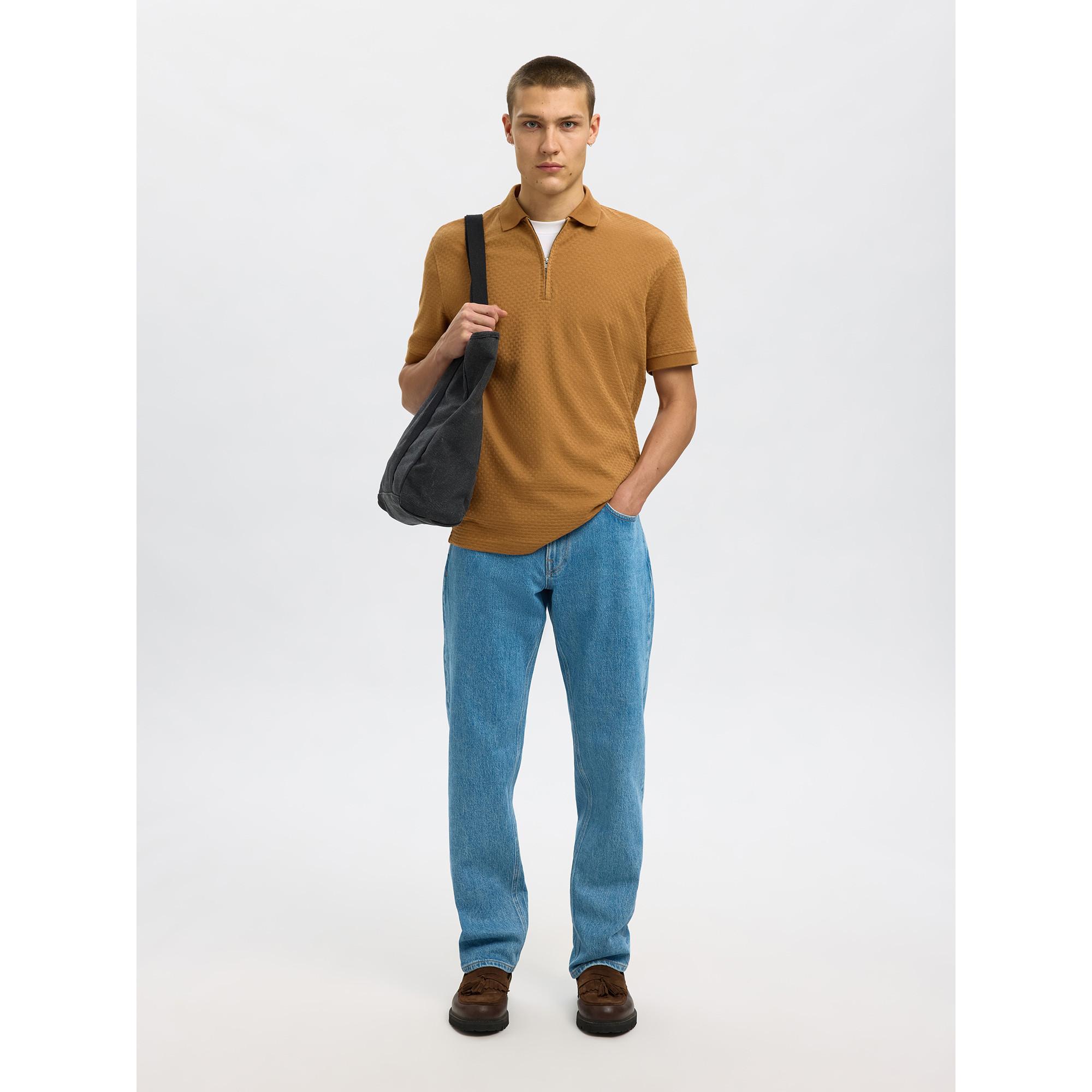 SELECTED SLHFave Split Neck Langarm Polo  