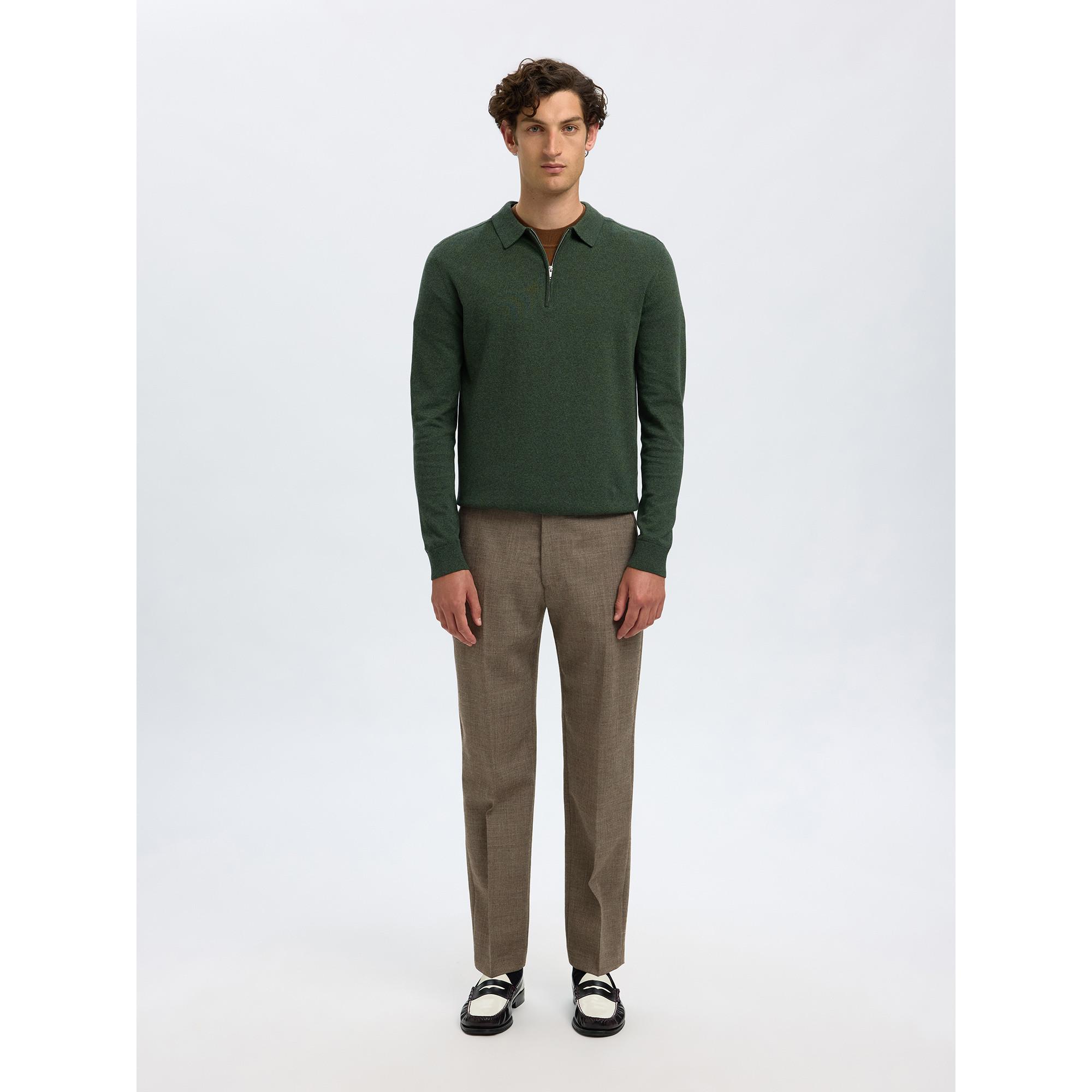 SELECTED SLHIsaac Zip SS Polo Hose  