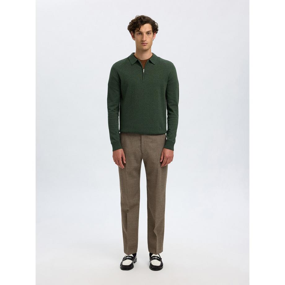 SELECTED SLHIsaac Zip SS Polo Pantalon  