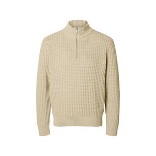 SELECTED Holger Maglione Jacquard Mezza Zip  