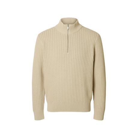 SELECTED Holger Maglione Jacquard Mezza Zip  