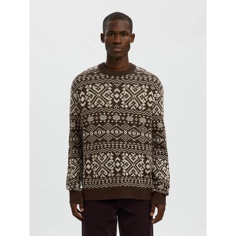 SELECTED SLHMikolas Relaxed Crew Neck Strickpullover  