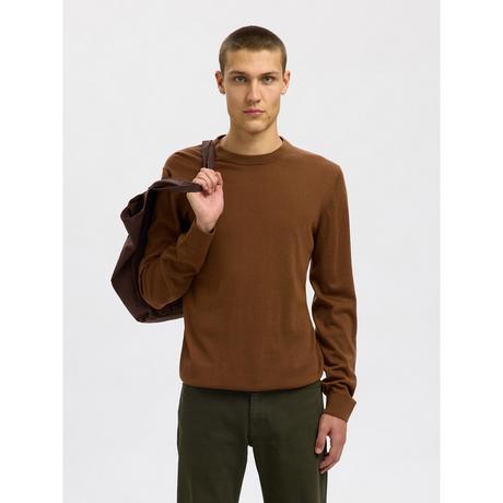SELECTED SLHTray LS Knit Merino Maglione  