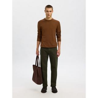 SELECTED SLHTray LS Knit Merino Maglione  