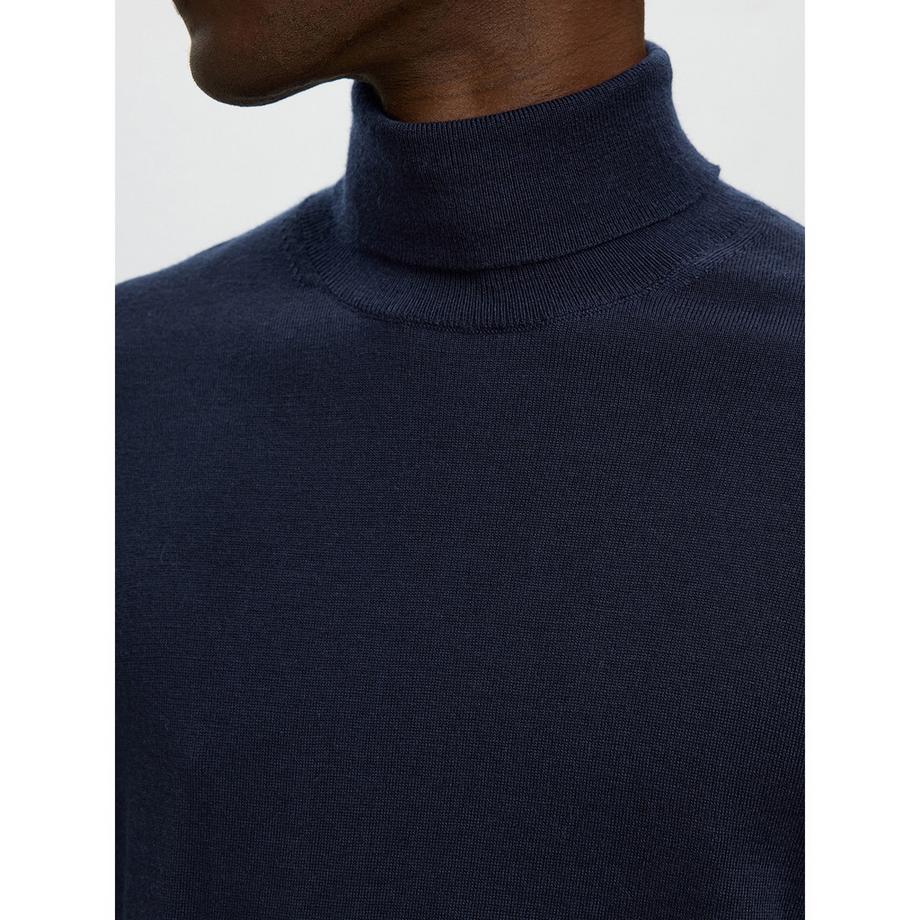 SELECTED SLHTRAY LS Knit Merino Roll Neck Pullover  