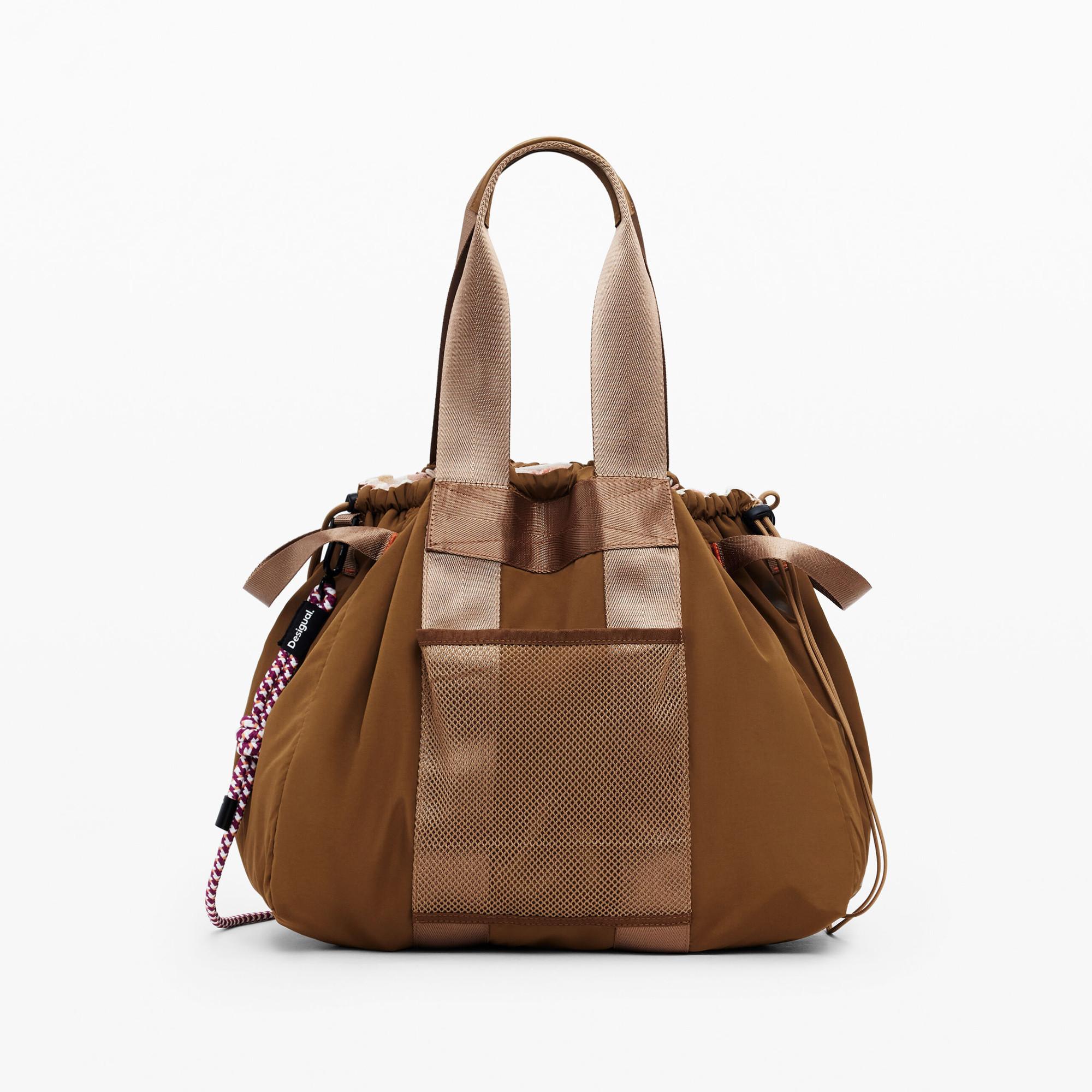 Desigual Borsa a mano in nylon reversibile  