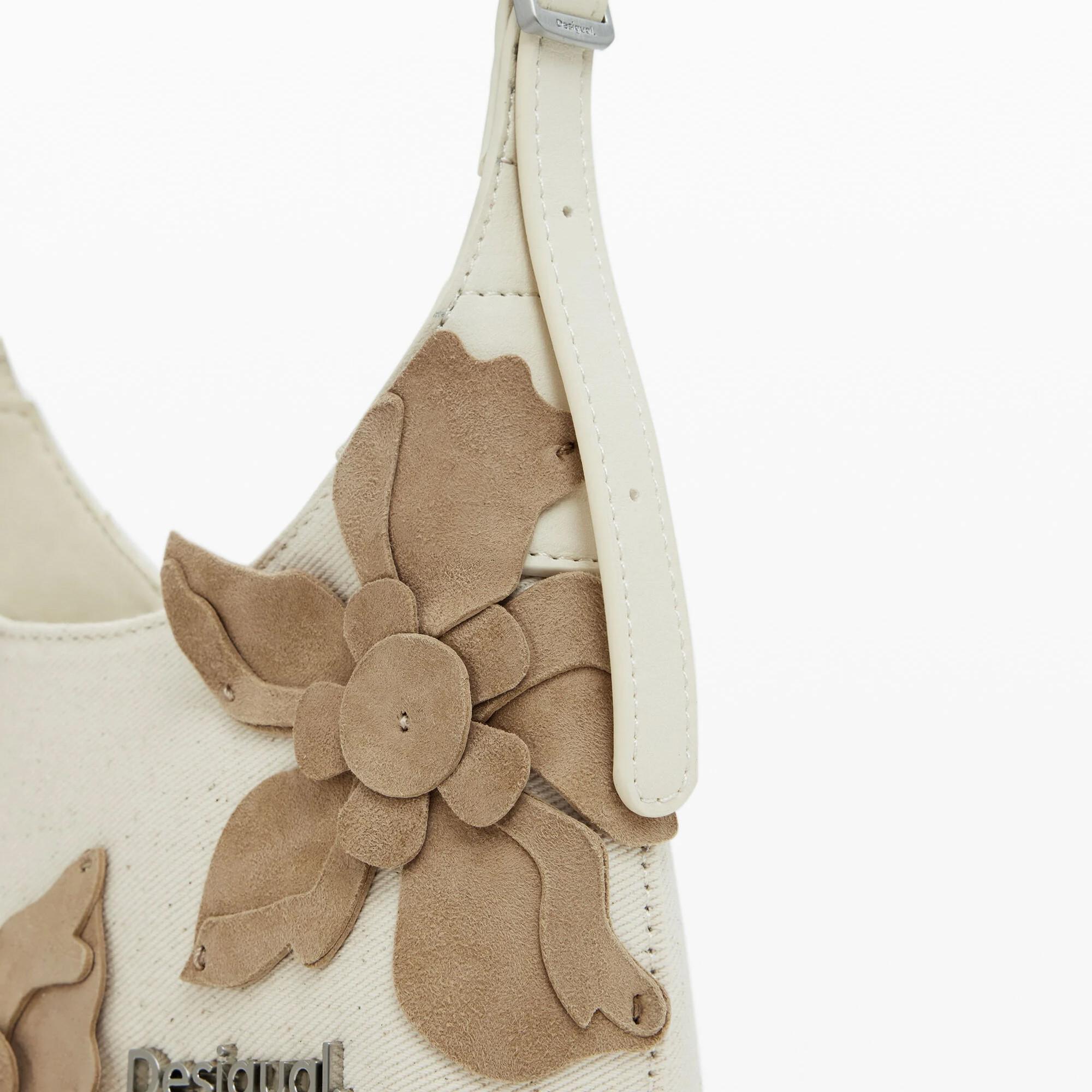 Desigual Borsa a tracolla con applicazioni floreali  