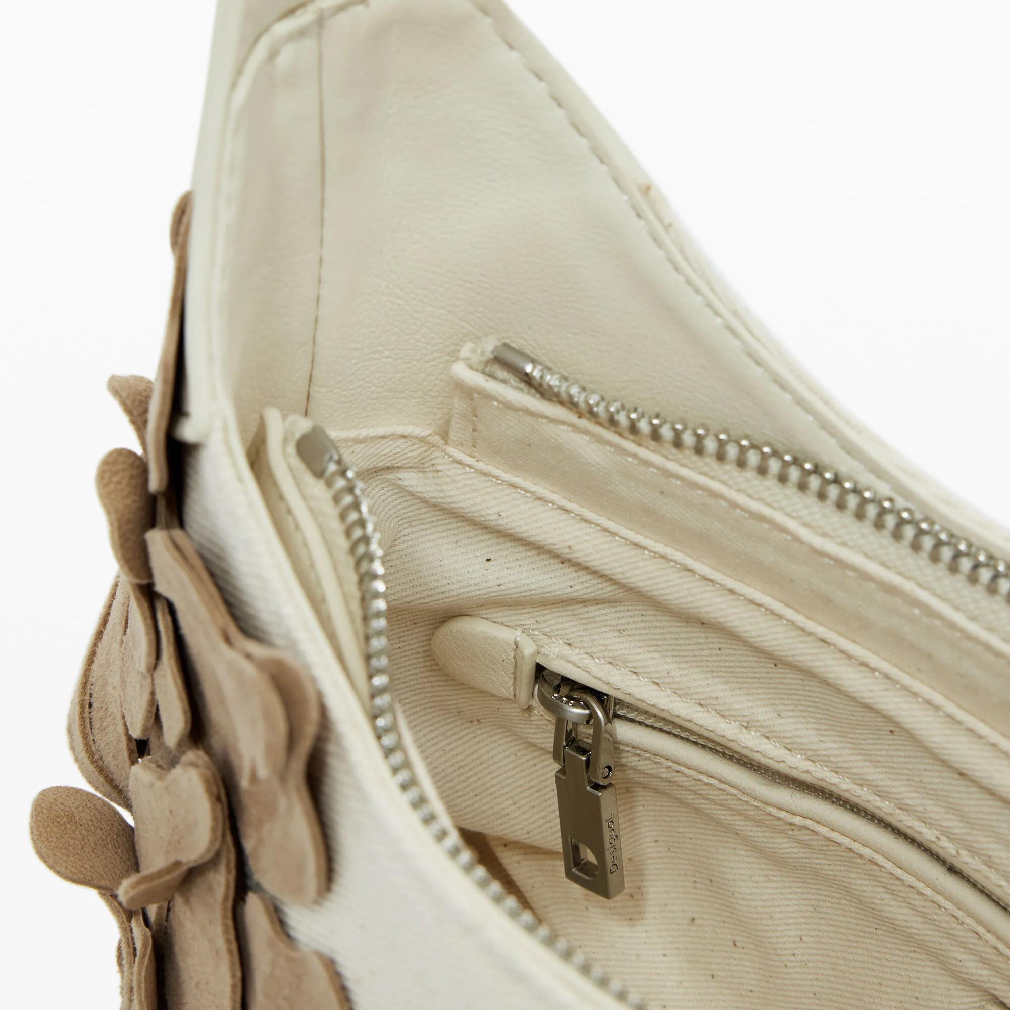 Desigual Borsa a tracolla con applicazioni floreali  