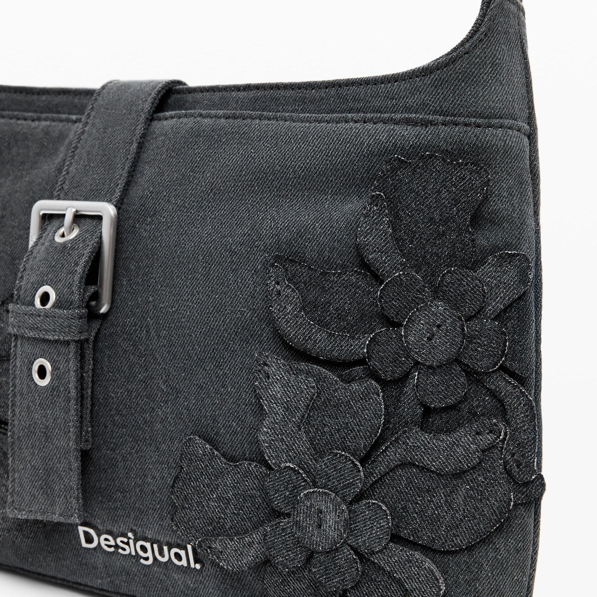 Desigual Borsa a Tracolla con Applicazioni Floreali  