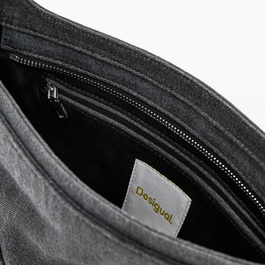 Desigual Schultertasche Florale Applikationen  