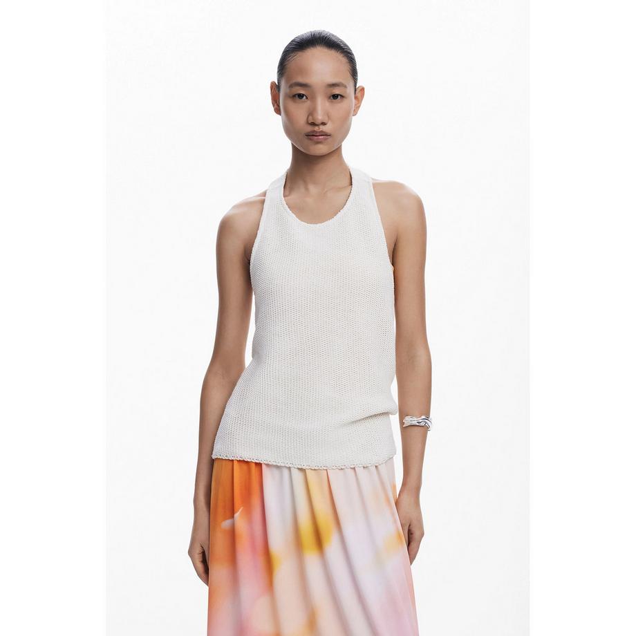 Desigual Off Shoulder Gradient Midi Kleid mit Halterneck Top  