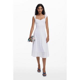 Desigual Lochstickerei Midikleid  