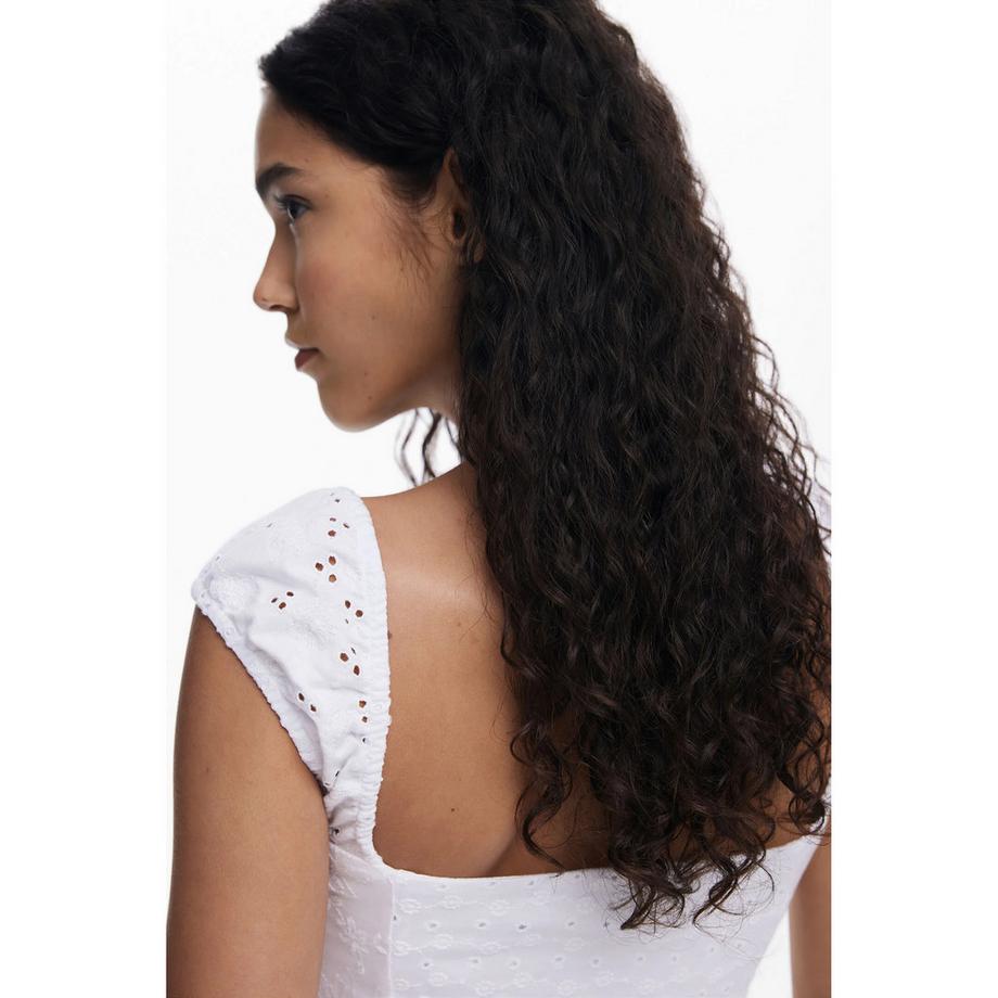 Desigual Vestito Midi Ricamo Sangallo  