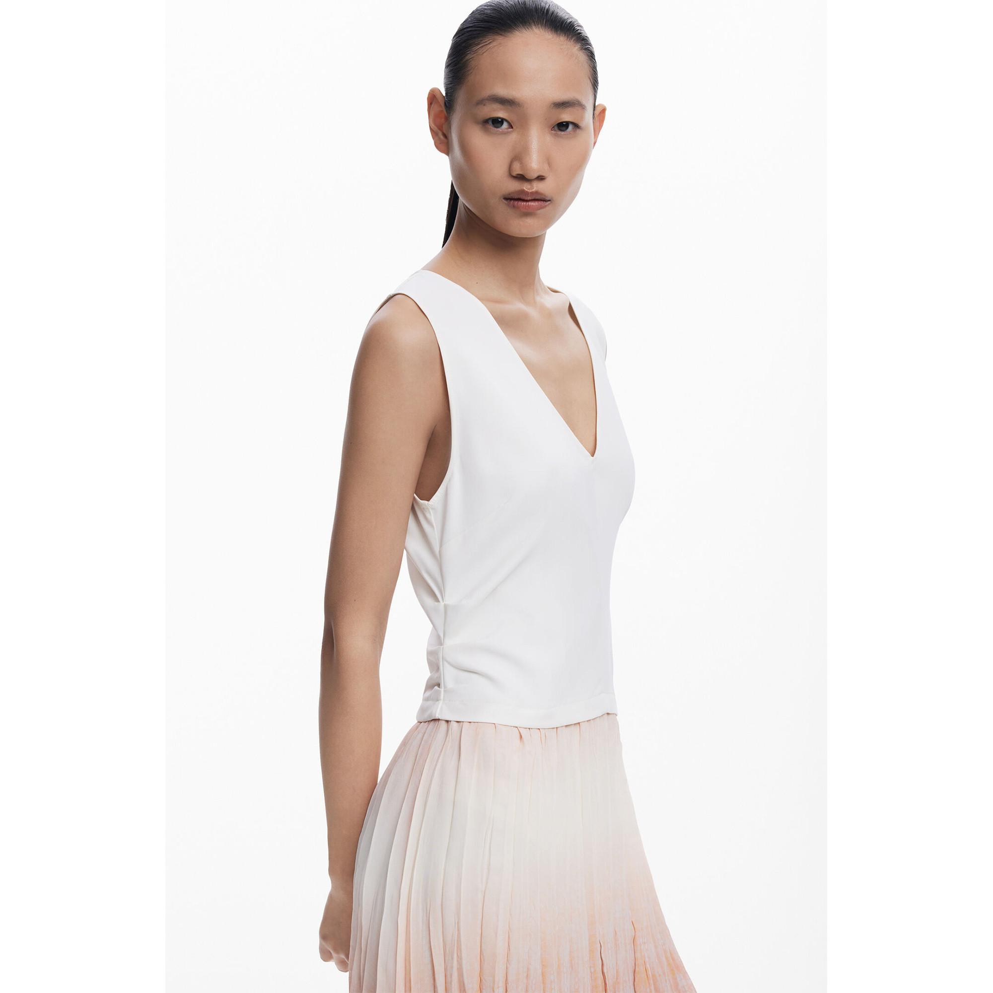 Desigual Abito Svasato Senza Maniche Scollo a V  