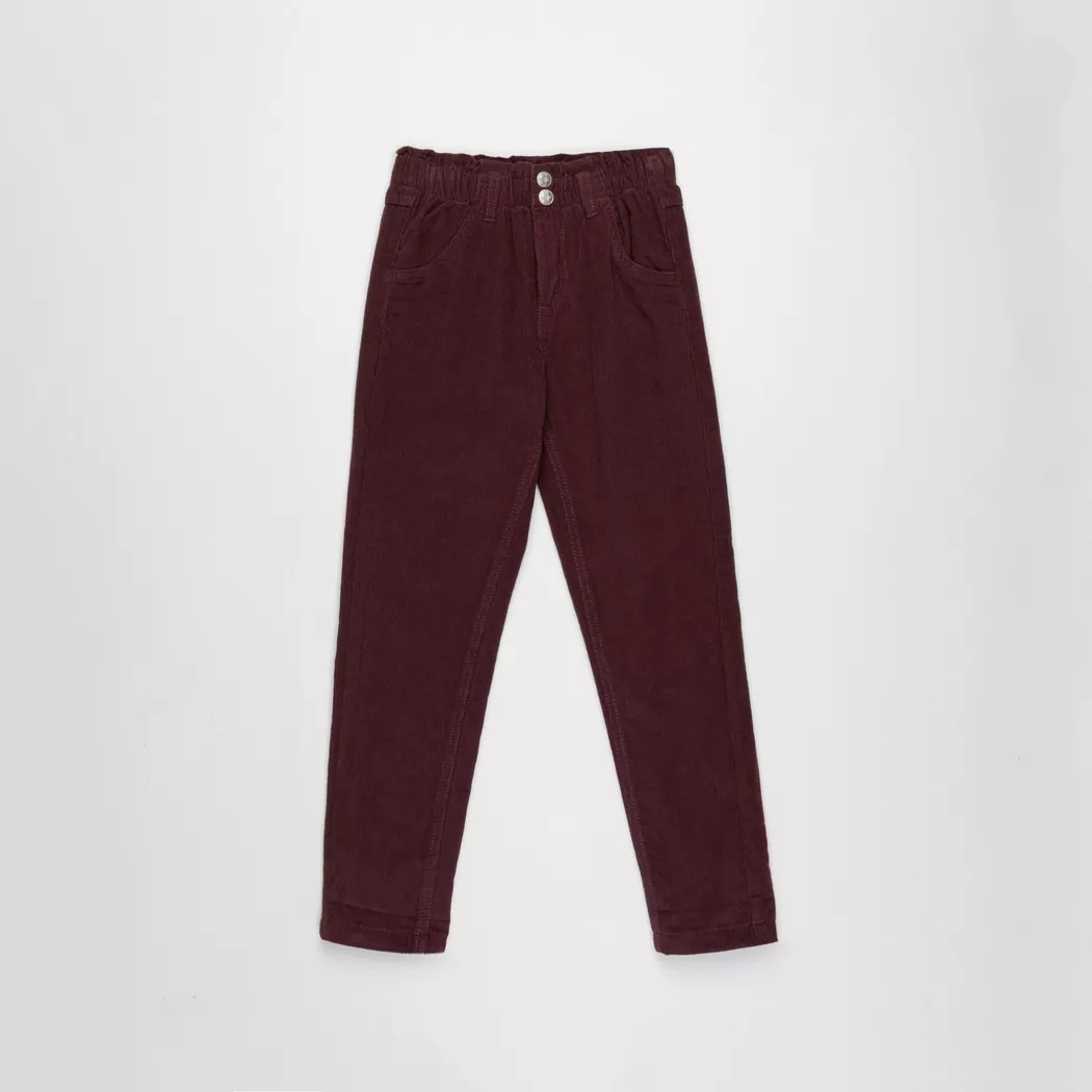 Manor Kids - Cordhose, Regular Fit, Cordhose gefüttert, 134, Bordeaux