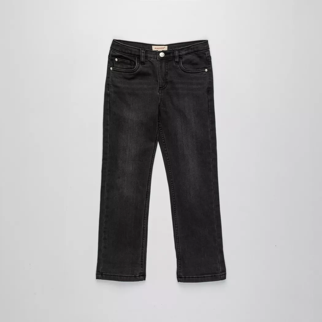 Manor Kids - Thermohose, Regular Fit, Denim Thermo, 122, Blau Denim Dunkel