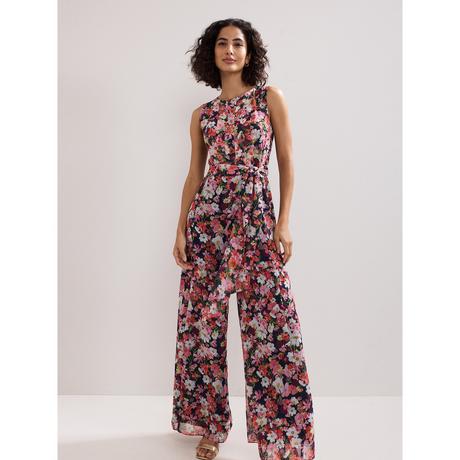 Phase Eight Blumenmuster Ärmelloser Jumpsuit  