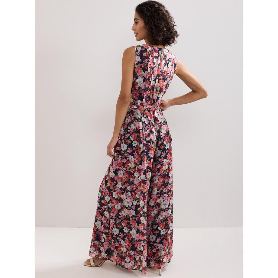 Phase Eight Blumenmuster Ärmelloser Jumpsuit  