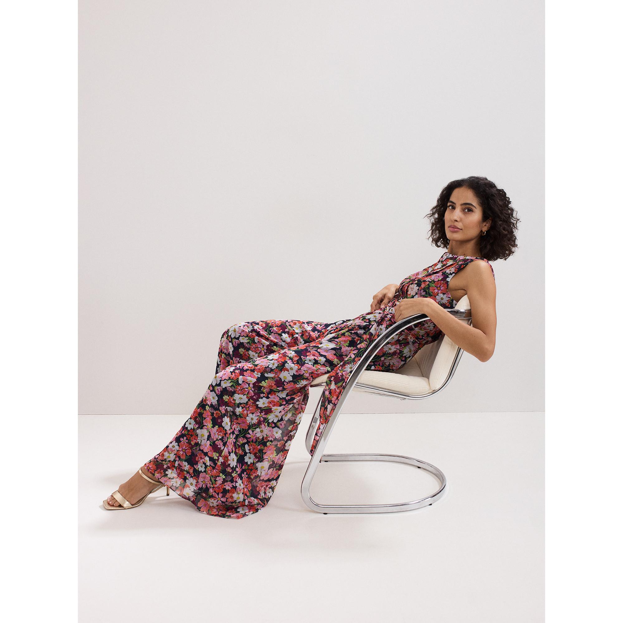 Phase Eight Blumenmuster Ärmelloser Jumpsuit  