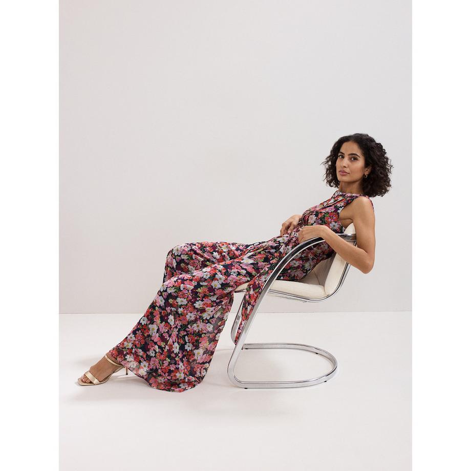 Phase Eight Blumenmuster Ärmelloser Jumpsuit  
