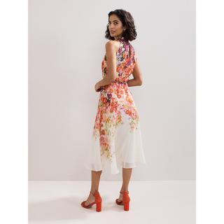 Phase Eight Geblümtes Halterneck Midikleid  