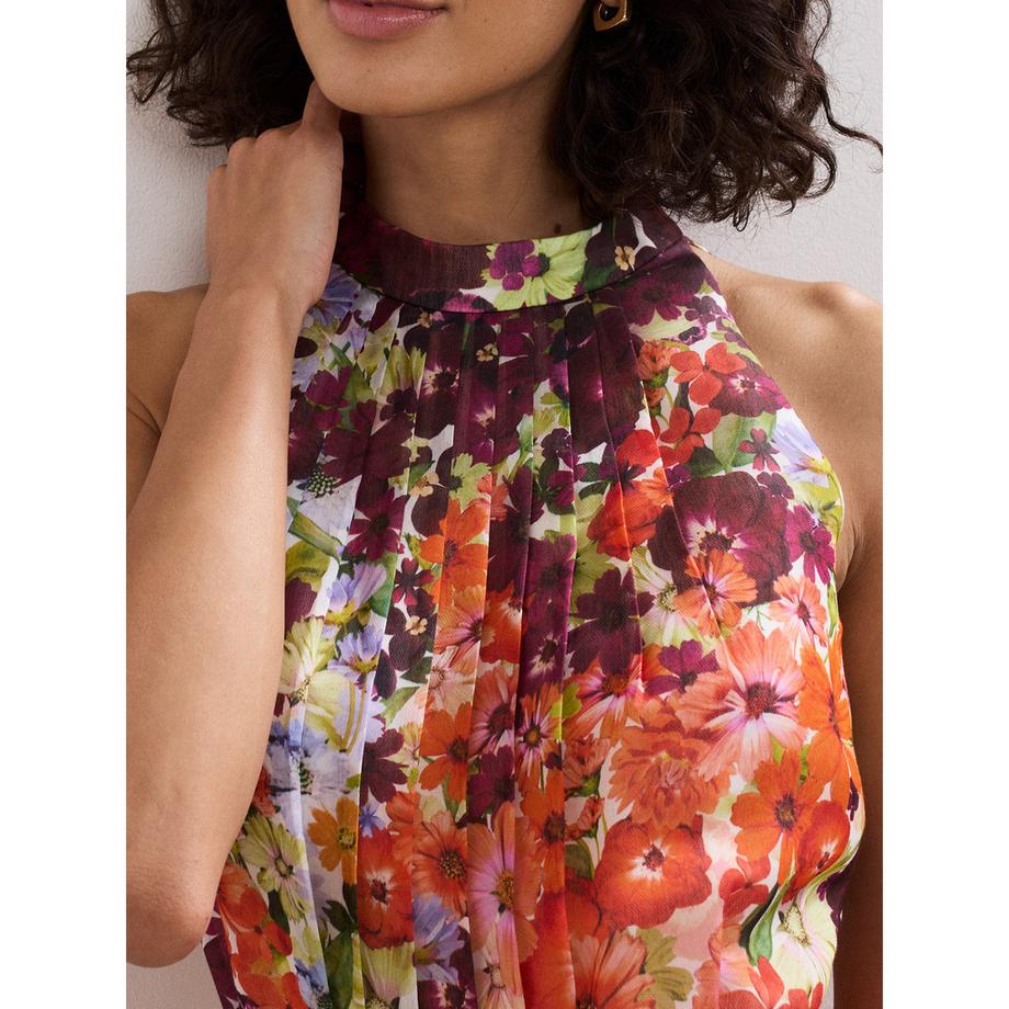 Phase Eight Abito Midi Floreale Collo all'Americana  