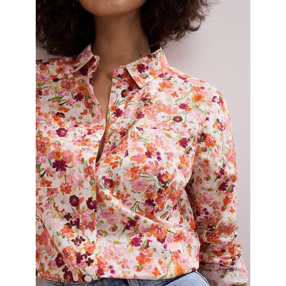 Phase Eight Maddelena Chemise Fleurie Manches Longues  