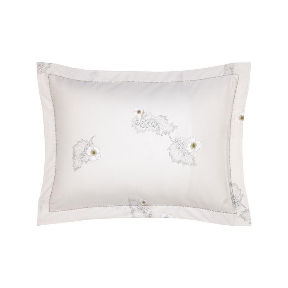 Yves Delorme Corolles Taie d'oreiller motif floral  