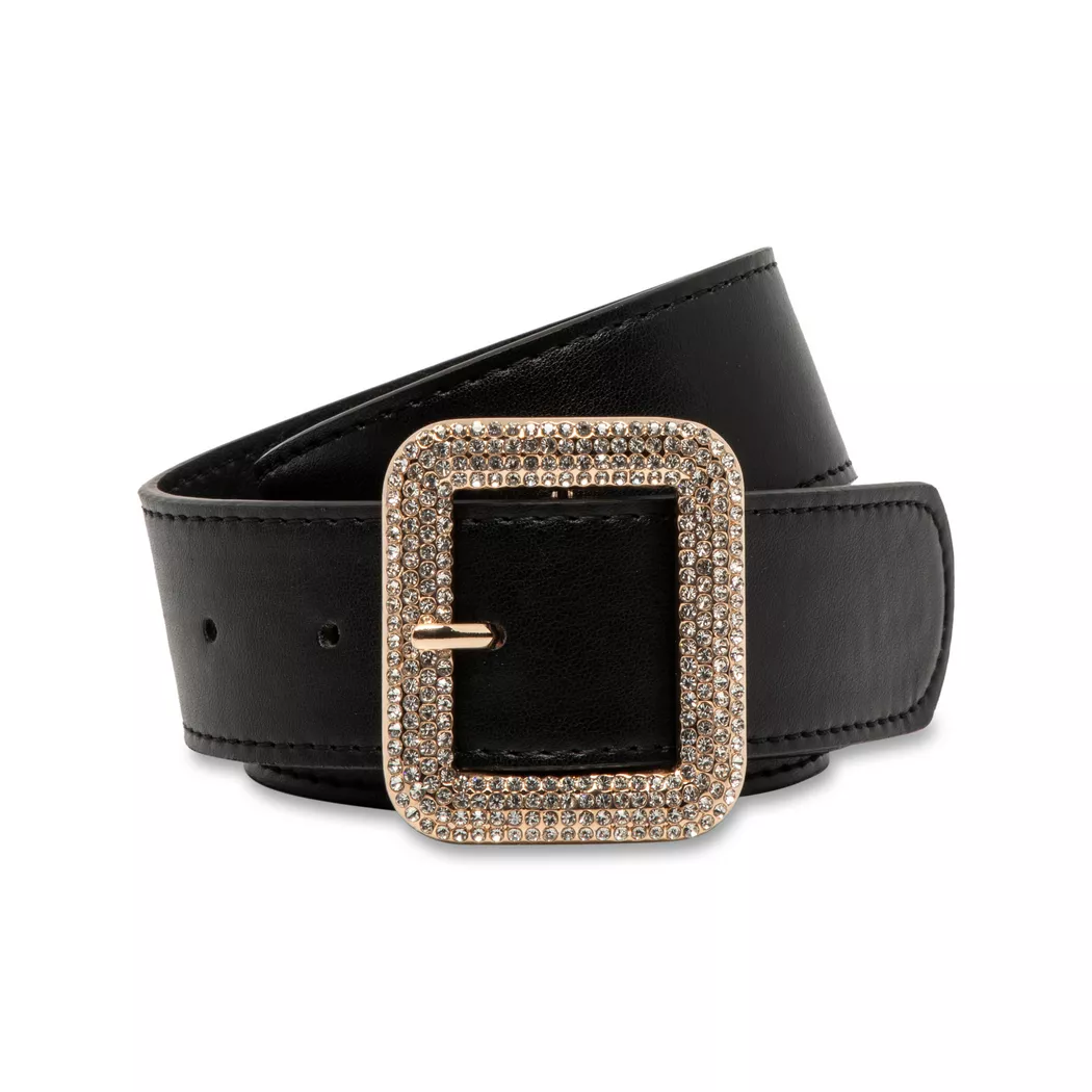 Manor Woman Faux Leather Belt Women's Black 100