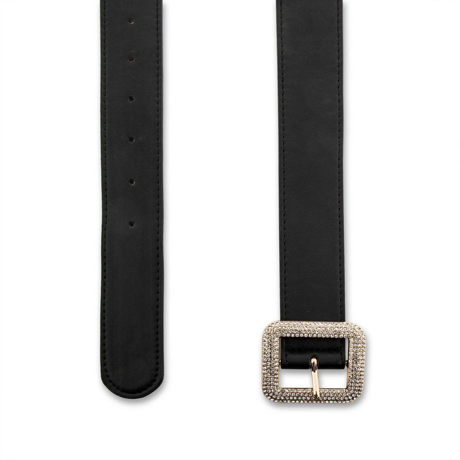 Manor Woman Ceinture en simili-cuir avec boucle strass  