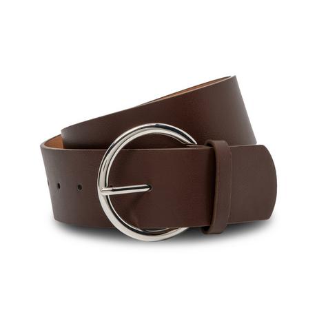 Manor Woman Cintura in similpelle con fibbia rotonda  