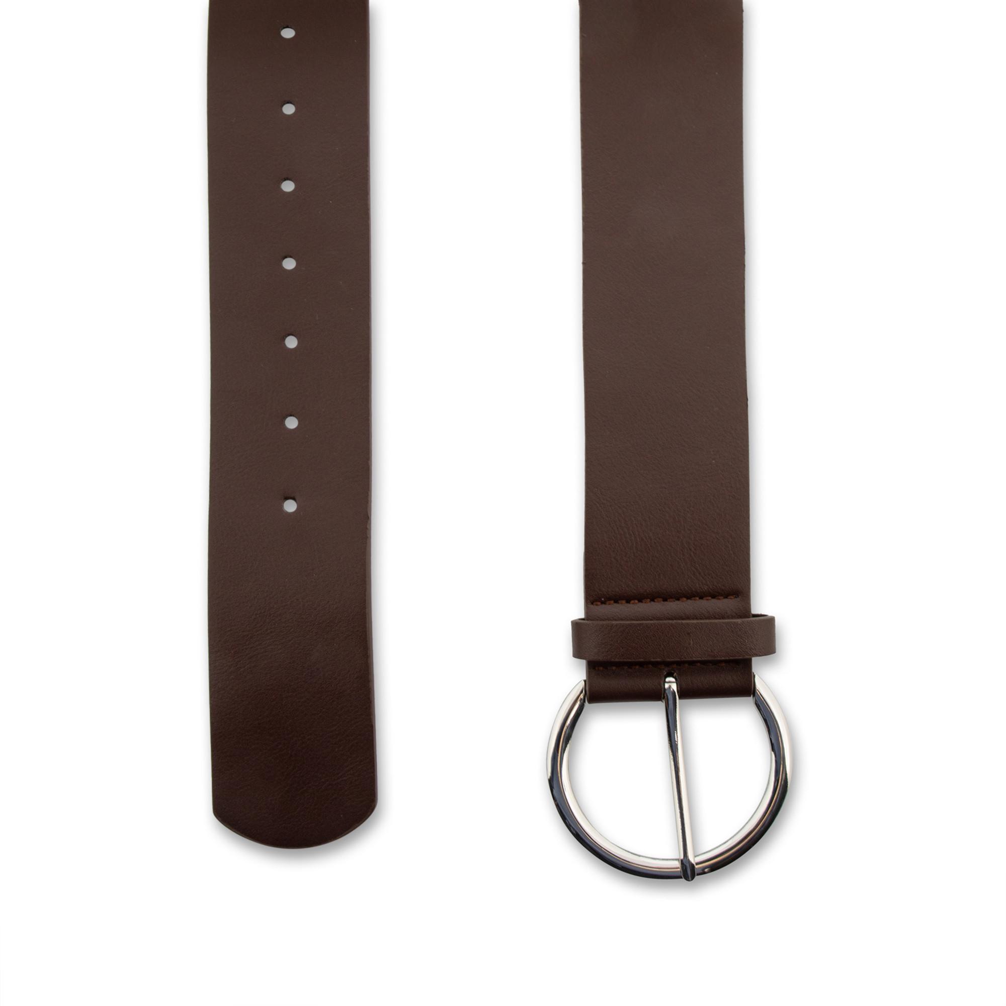 Manor Woman Cintura in similpelle con fibbia rotonda  