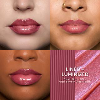 Fenty Beauty By Rihanna  Lined + Luminized Duo - Matita Labbra Trace'd Out e Gloss Bomb 