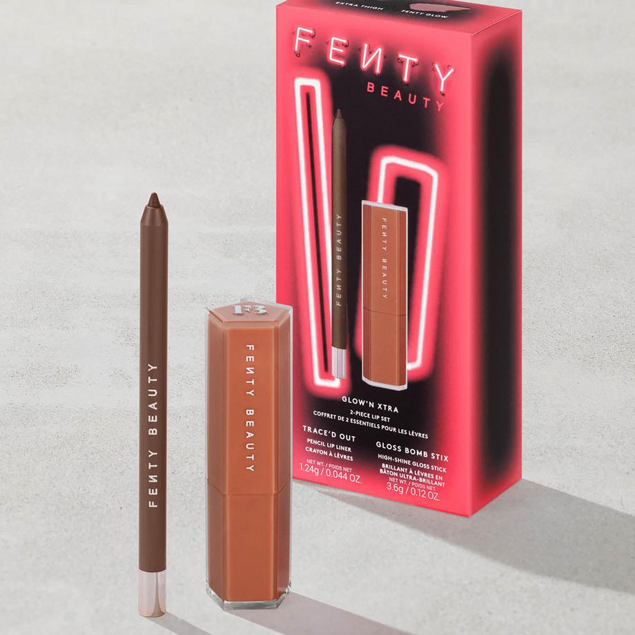 Fenty Beauty By Rihanna  Glow’N Xtra - Matita labbra Trace’d Out e Gloss Bomb Stix 