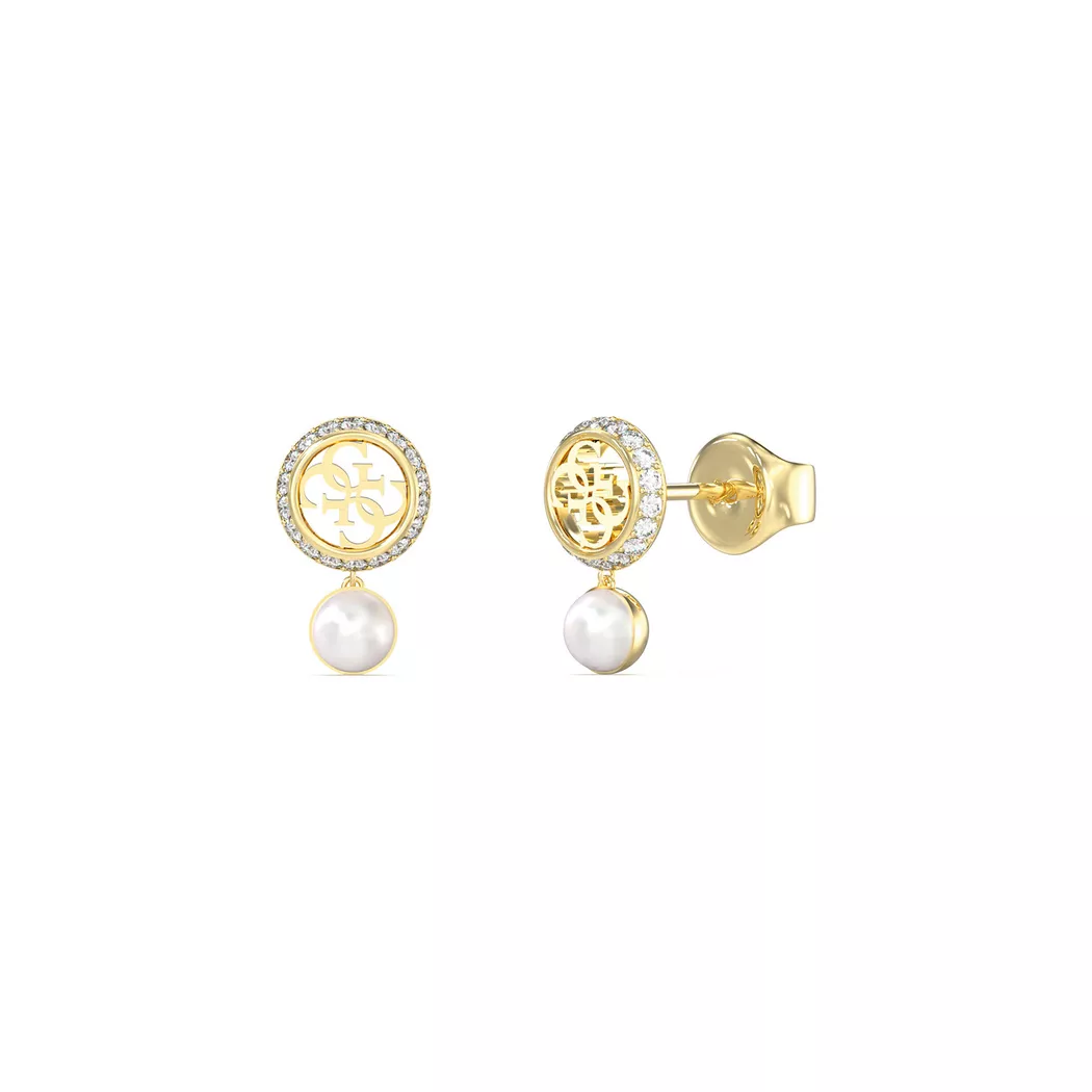 Guess - Ohrringe, Tiny Pearly, 15mm, Gold