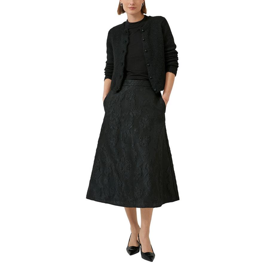 S. Oliver Black Label Langarm T-Shirt mit Stehkragen  