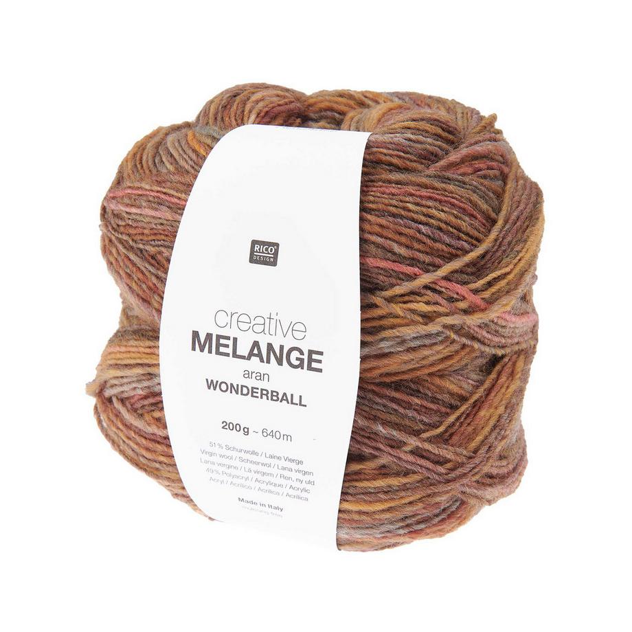 RICO-Design Strickgarn Melange aran Wonderball 
