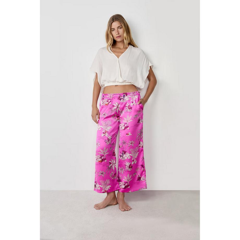 Etam Satin Pyjamahose  