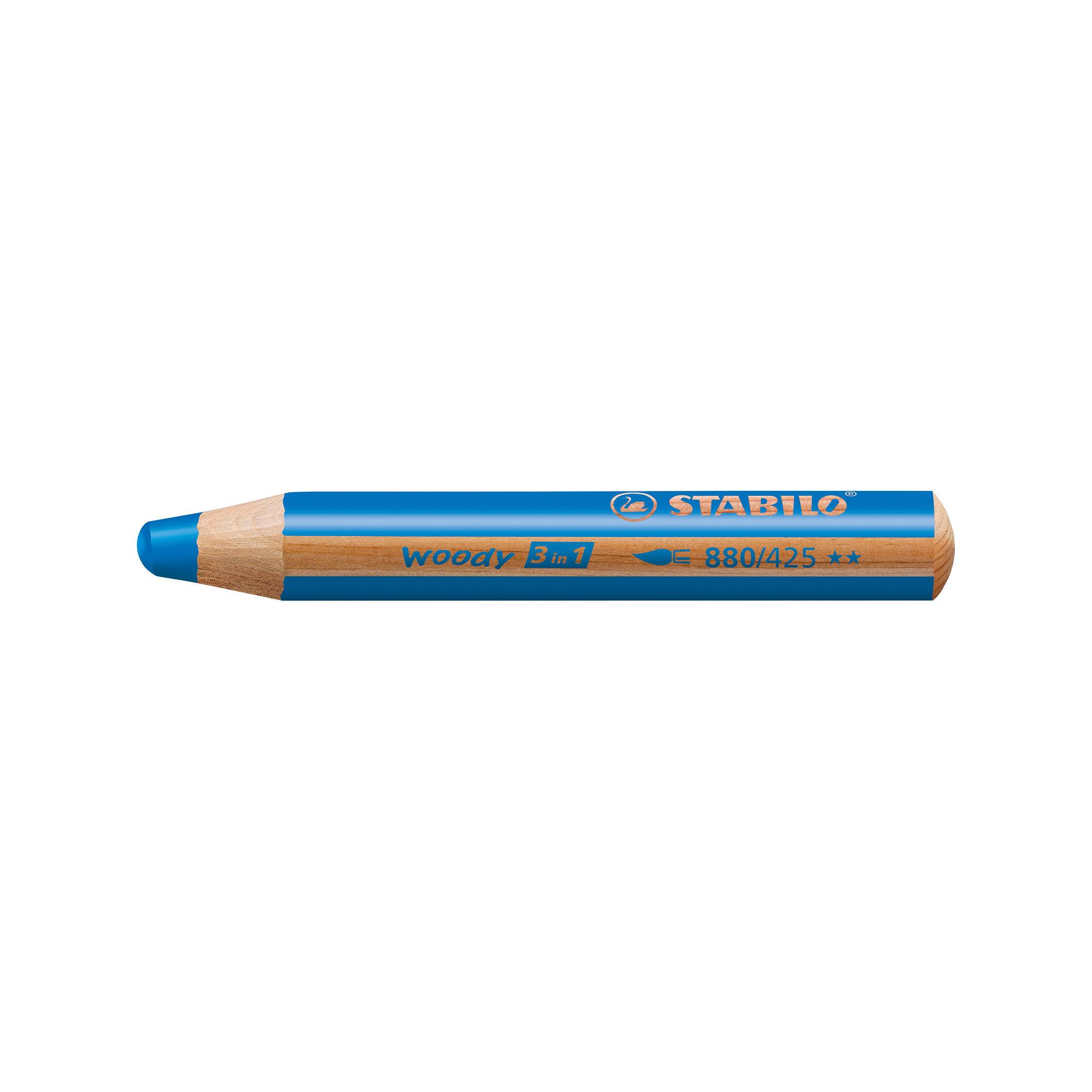 STABILO Jeu de crayons de couleur Woody 3in1 Tiger 